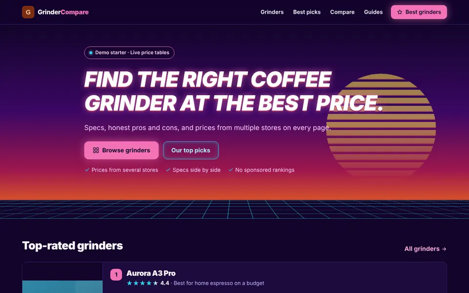 Synthwave premium template